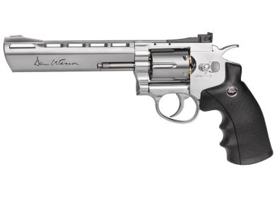 Dan Wesson 6&quot; CO2 Pellet Revolver, Silver - 0.177 Caliber