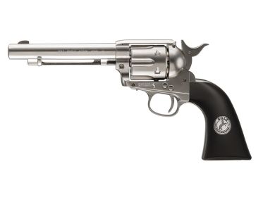 Colt SAA CO2 Pellet Revolver, Nickel - 0.177 Caliber