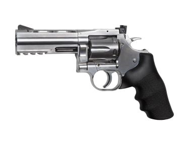 Dan Wesson 715 4&quot; Pellet Revolver, Silver - 0.177 Caliber