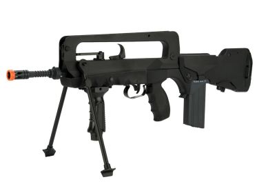 FAMAS F1 EVO Machine Gun AEG, Black - 0.240 Caliber