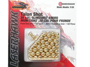 Marksman Laserhawk 3/8 Cal, Talon Steel Shot, Plated, 150ct