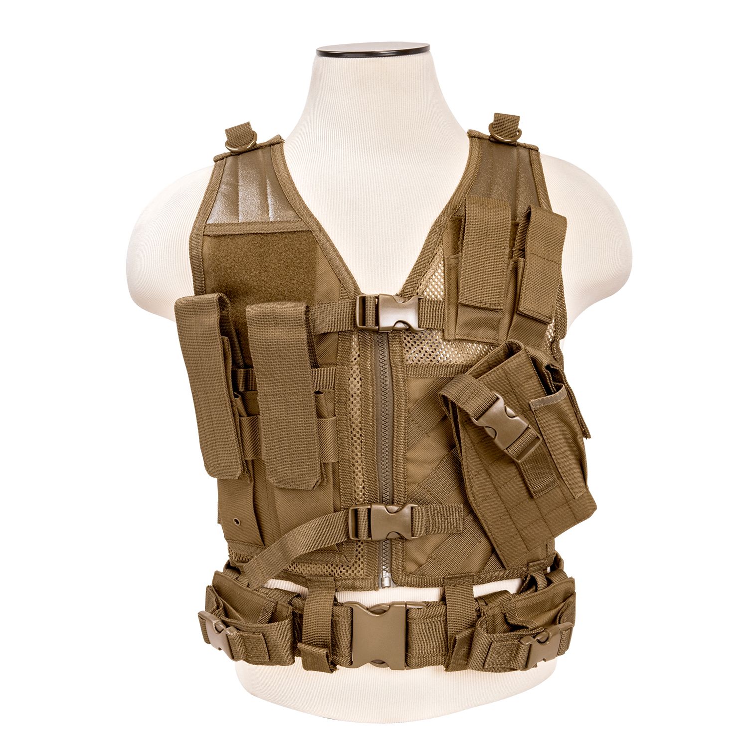 Vism Tactical Vest Tan-XS-Sm-CTVC2916T,