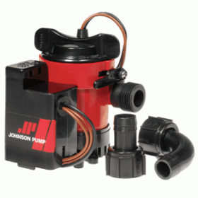 Johnson Pump 750GPH Auto Bilge Pump 3/4" Hose Mag Switch 12V